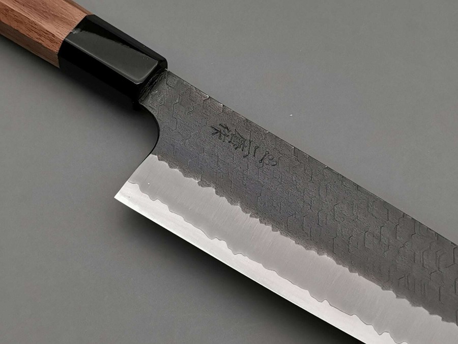 Knives * | Fashionable Nigara Hamono Sg2 Kurouchi Tsuchime Nakiri