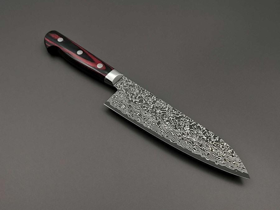 Knives * | Less Expensive Yoshimi Kato Vg10 Damascus Santoku