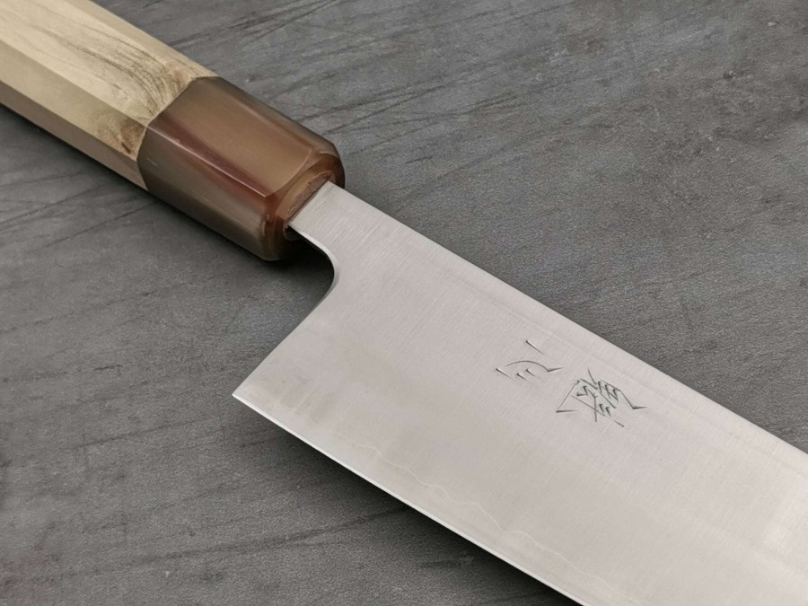 Knives * | Online Discount Nakamura Hamono Kaishin Ginsan Gyuto 240Mm