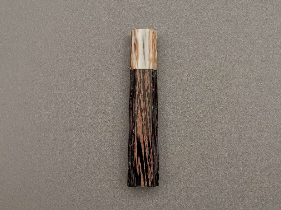 Accessories * | Discounts Octagonal Wenge Handle With Striped Resin Bolster