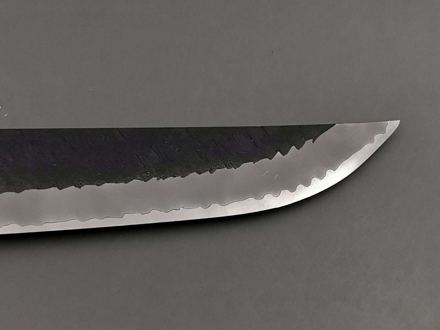 Knives * | Online Nigara Hamono Sg2 Kurouchi Tsuchime Sakimaru Sujihiki 270Mm