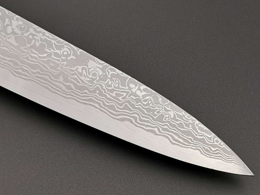 Knives * | Closeout Sale Yauji Yoshihiro Blue #2 Damascus Yanagiba 330Mm