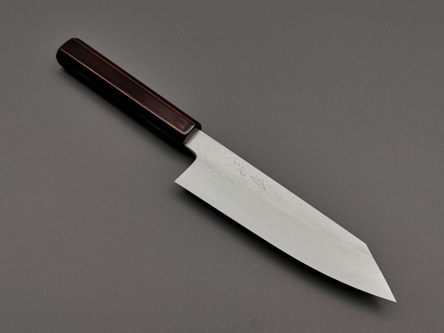 Knives * | Unique Hado Ginsan Damascus Urushi Kiritsuke Santoku