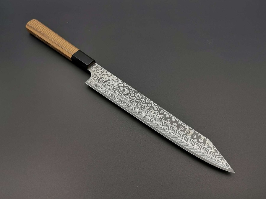 Knives * | Discounts Nigara Hamono Sg2 Damascus Kiritsuke Sujihiki 255Mm