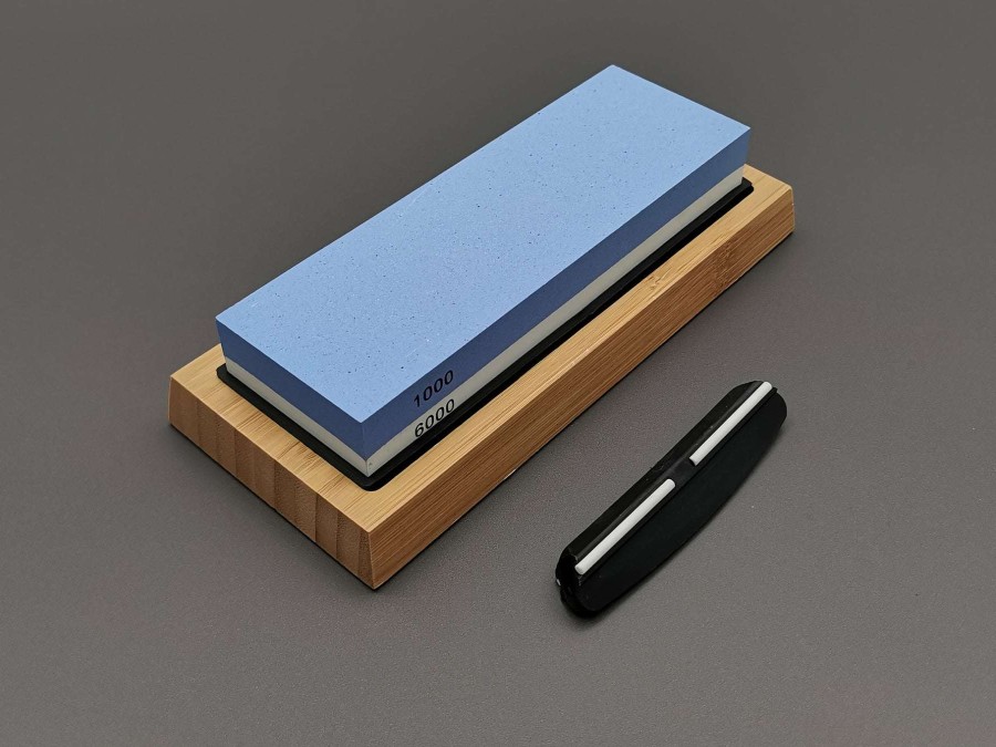 Accessories * | Special Style Dual Sided Sharpening Stone 1000/6000 & Guide