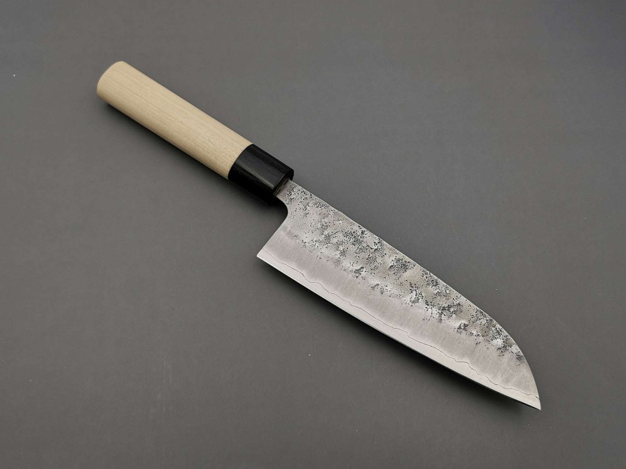 Knives * | Unique Tsunehisa Ginsan Nashiji Santoku