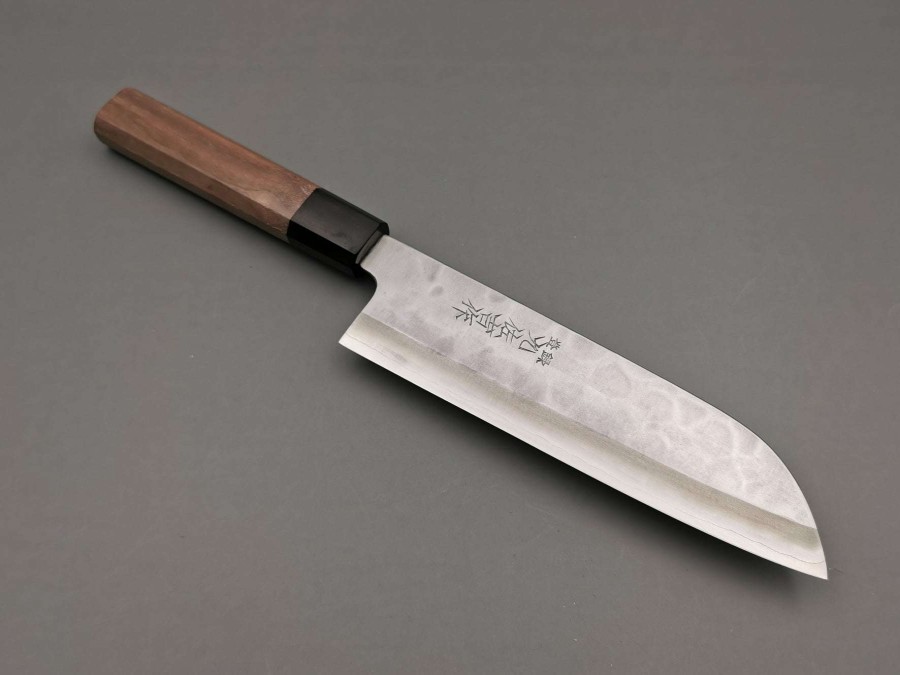 Knives * | Special Style Yoshida Hamono Zdp-189 Silver Santoku