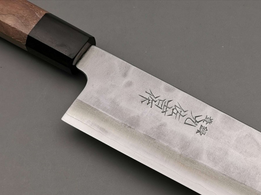 Knives * | Special Style Yoshida Hamono Zdp-189 Silver Santoku