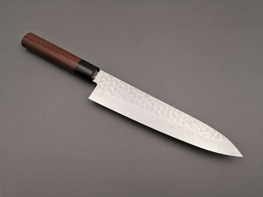 Knives * | Top Selling Tsunehisa Vg10 Tsuchime Gyuto 210Mm