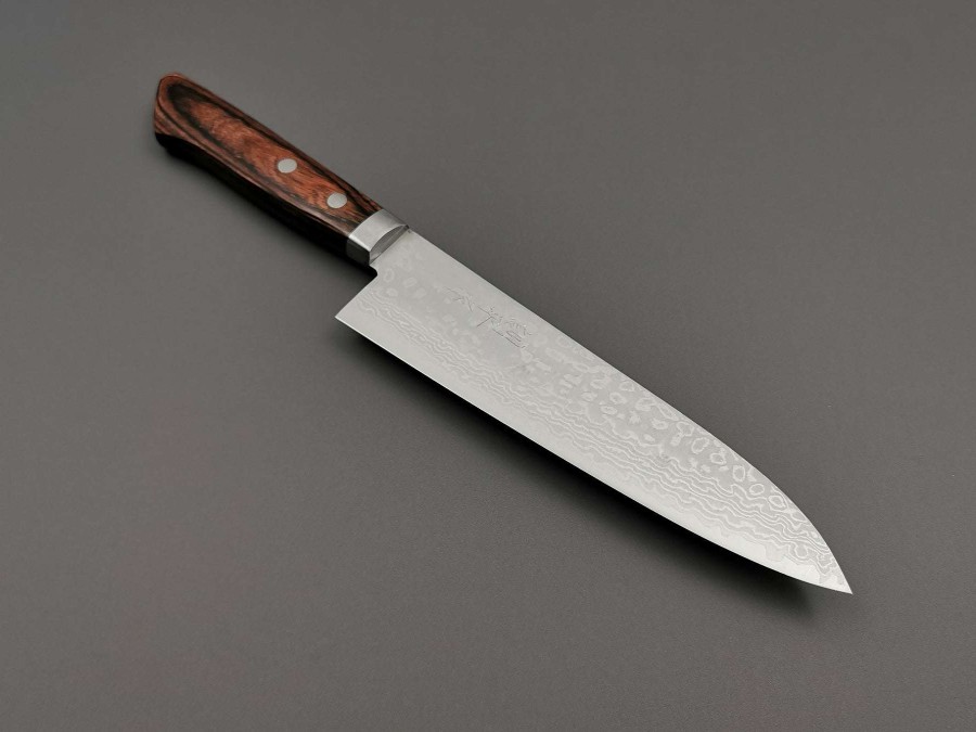 Knives * | Closeout Sale Masutani Hamono V10 Damascus Gyuto 180Mm