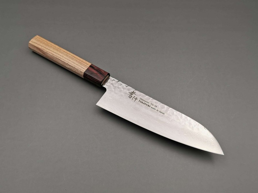 Knives * | Fashionable Sakai Takayuki 33 Layer Damascus Santoku