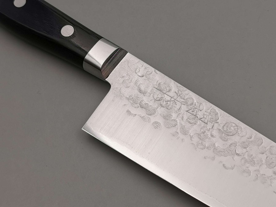 Knives * | Discounts Takamura Hamono Vg10 Tsuchime Santoku