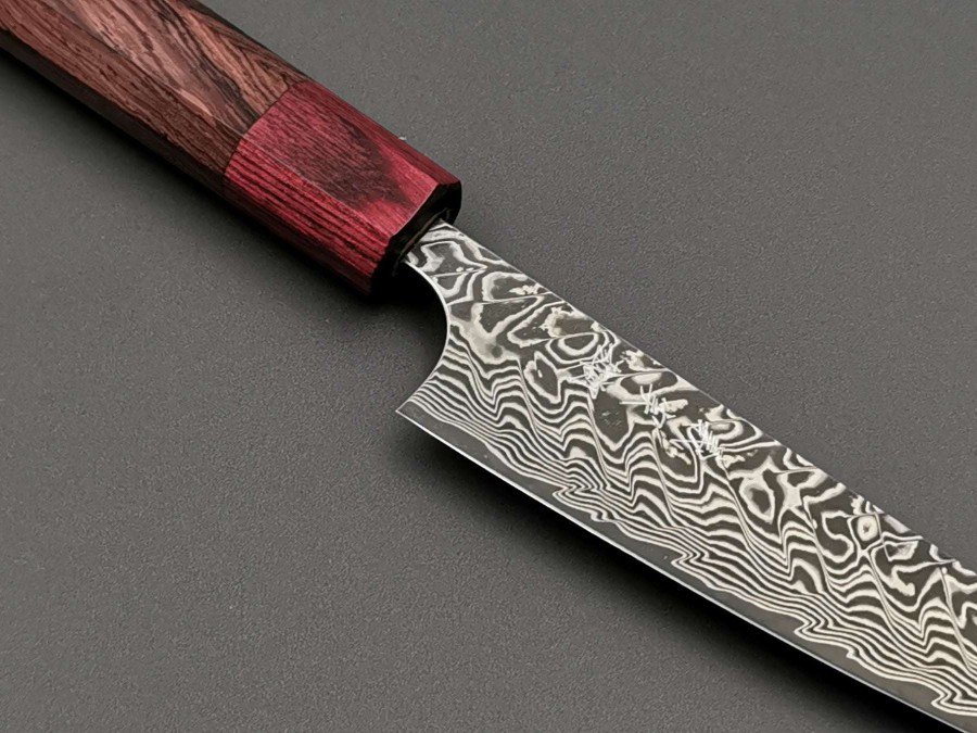 Knives * | Lower Prices Yoshimi Kato Sg2 Damascus Petty 120Mm