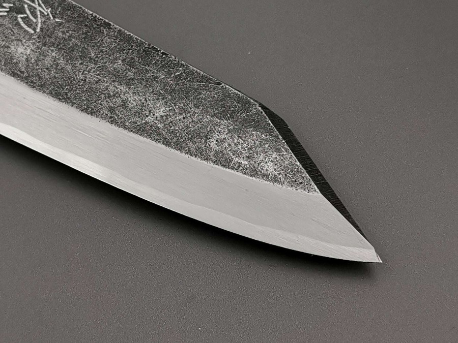 Knives * | Fashionable Hatsukokoro Blue #2 Kurouchi Single Bevel Kiritsuke Deba 150Mm