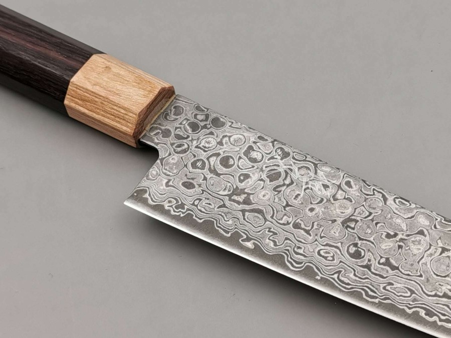 Knives * | Unique Tsunehisa Aus10 Damascus Gyuto 180Mm