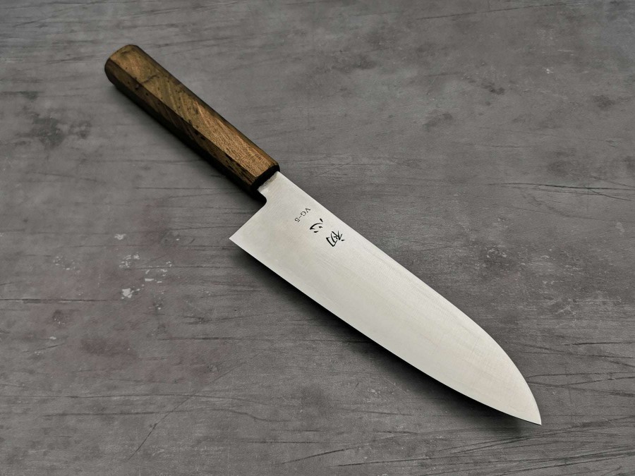 Knives * | Gift Selection Hatsukokoro Hayabusa Vg5 Santoku