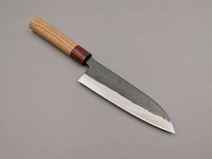 Knives * | Less Expensive Muneishi Aogami Santoku