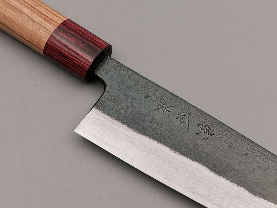 Knives * | Less Expensive Muneishi Aogami Santoku