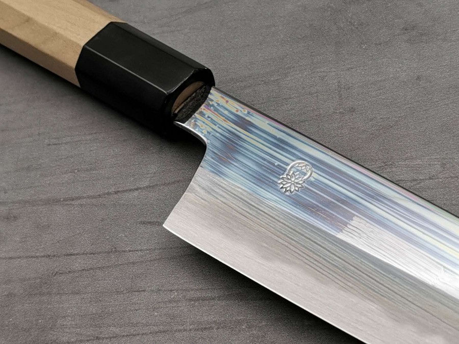 Knives * | Top Sellers Sakai Kikumori Choyo White #2 Kiritsuke Santoku