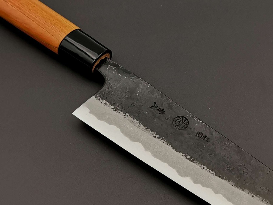 Knives * | Special Style Kyohei Shindo Aogami Kurouchi Gyuto 210Mm