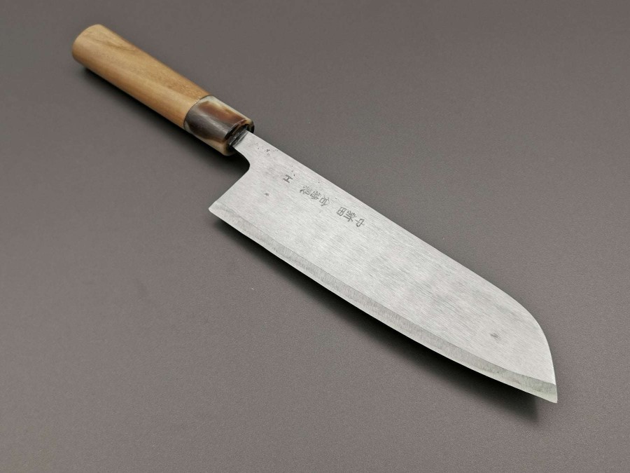 Knives * | Less Expensive Michio Ishikawa Blue #2 Single Bevel Santoku 180Mm