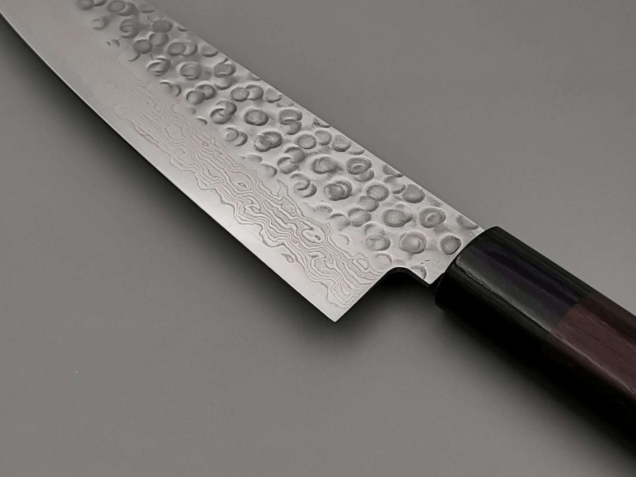 Knives * | Hot Selling Tsunehisa Vg10 Tsuchime Gyuto 180Mm