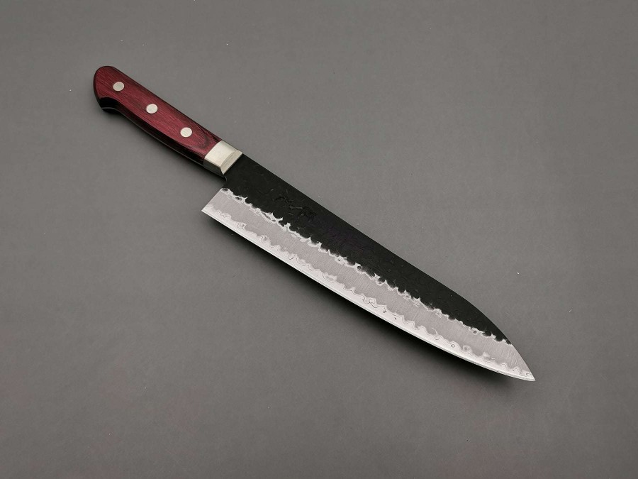 Knives * | Gift Selection Tsunehisa As Gyuto 210Mm With Red Pakka Handle