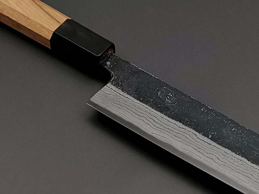 Knives * | Fashionable Hatsukokoro Kumokage Blue #2 Kiritsuke Sujihiki 250Mm