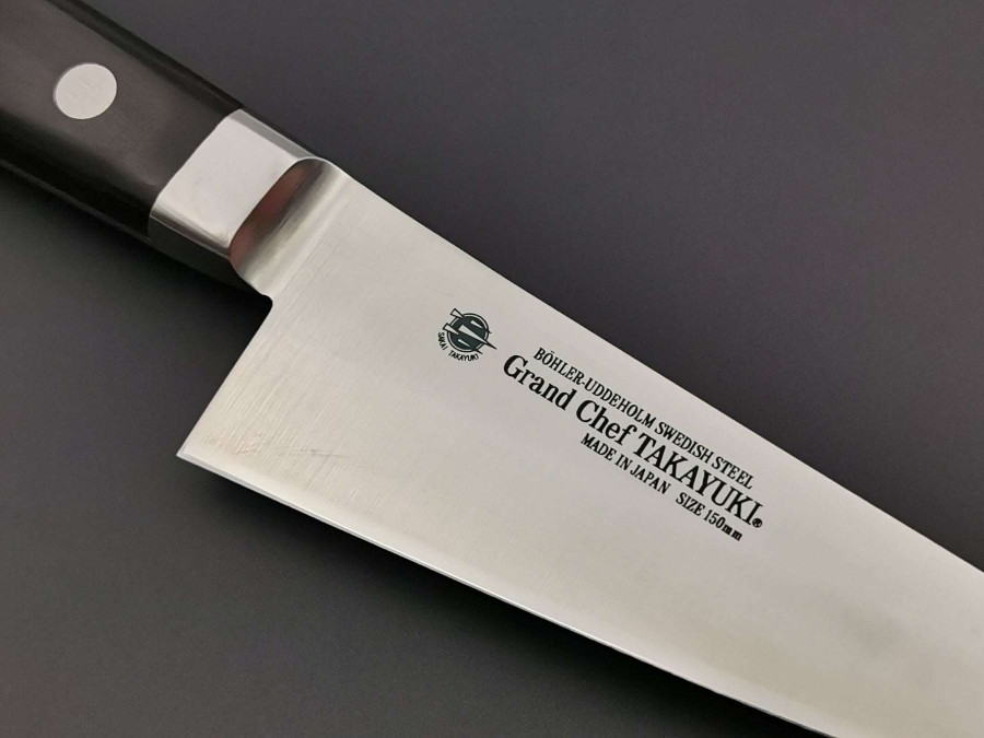 Knives * | Online Sakai Takayuki Grand Chef Swedish Steel Honesuki 150Mm