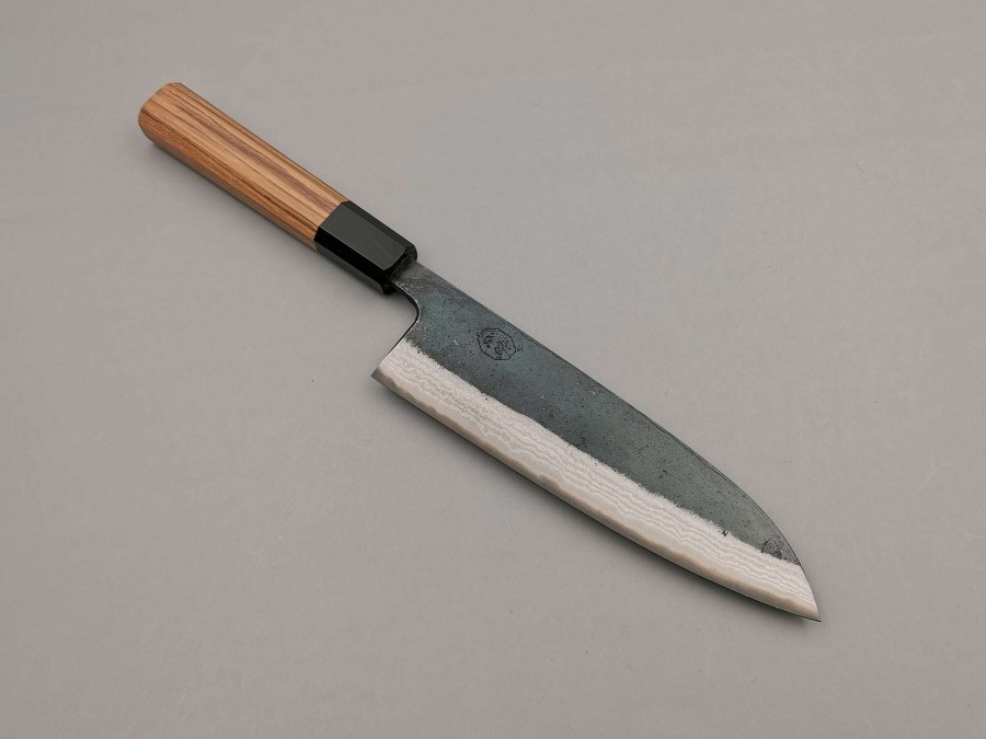 Knives * | Hot Selling Hatsukokoro Kumokage Blue #2 Santoku