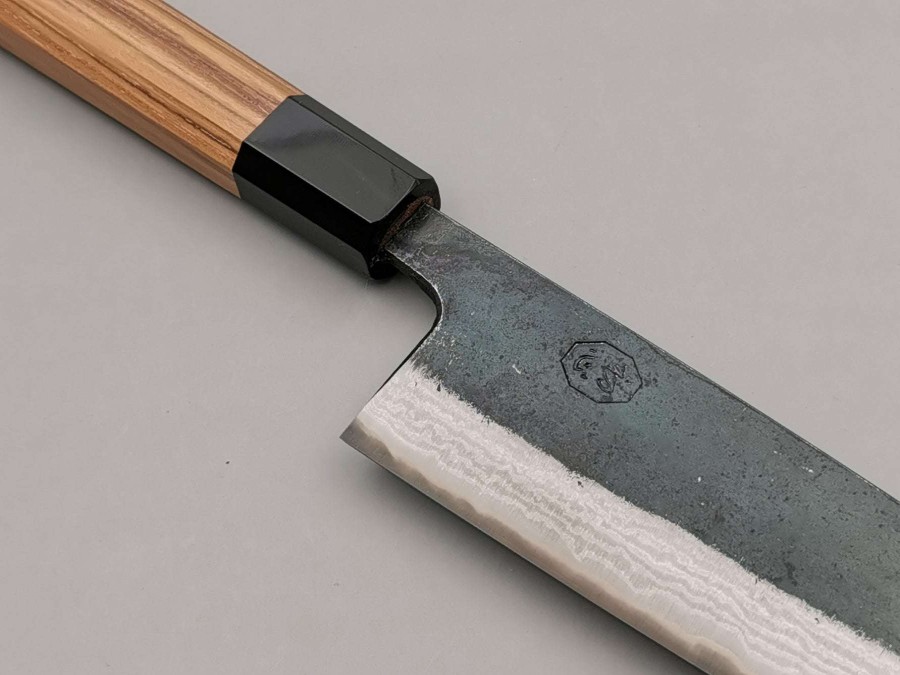 Knives * | Hot Selling Hatsukokoro Kumokage Blue #2 Santoku