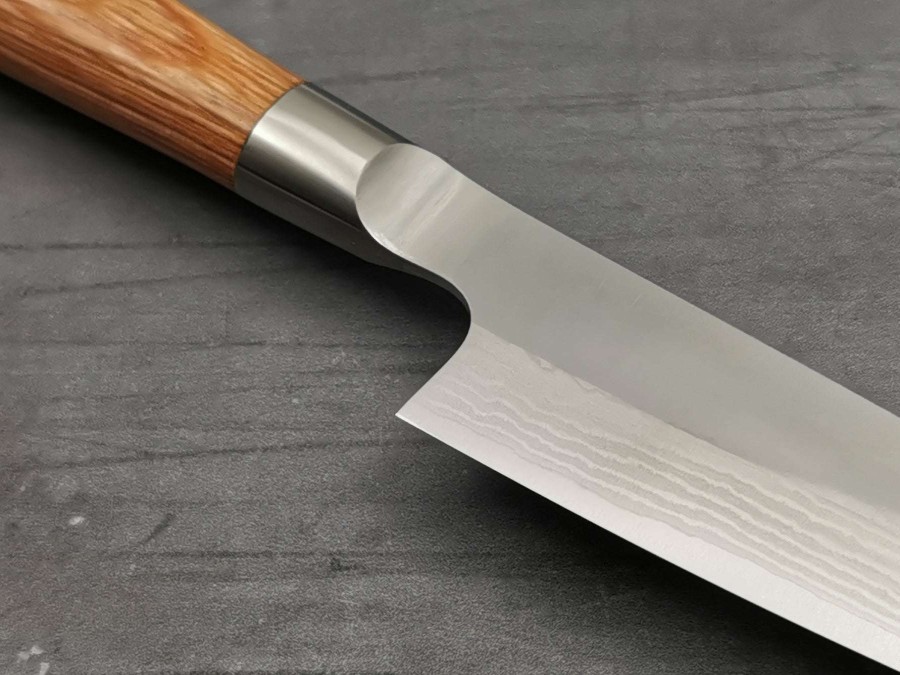 Knives * | Less Expensive Katsuyasu Kamo Vg10 Damascus Petty 120Mm