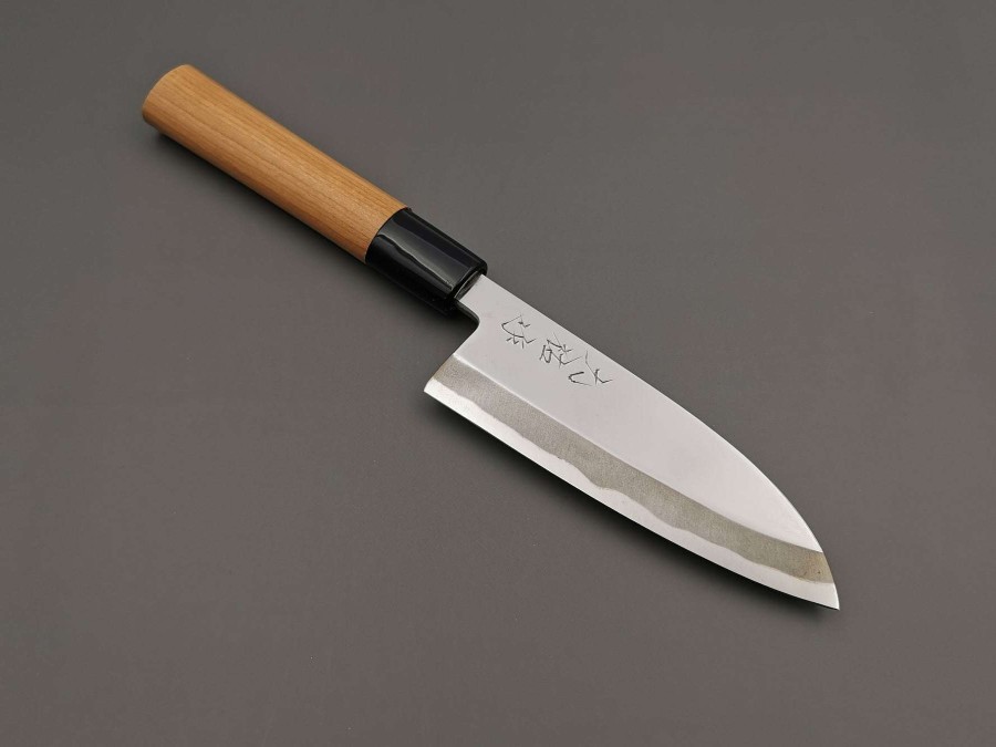 Knives * | Outlet Sale Daisuke Nishida White #1 Deba Single-Edge Polished 120Mm