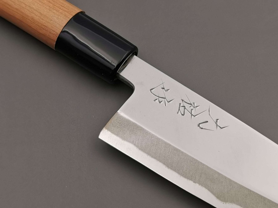 Knives * | Outlet Sale Daisuke Nishida White #1 Deba Single-Edge Polished 120Mm