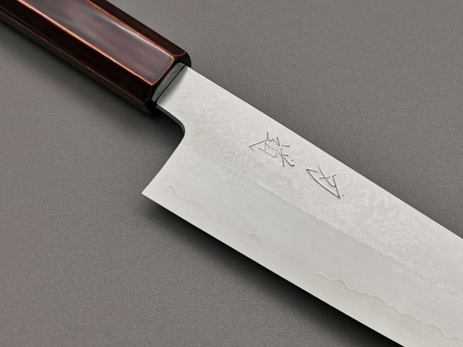 Knives * | Online Store Hado Ginsan Damascus Urushi Santoku