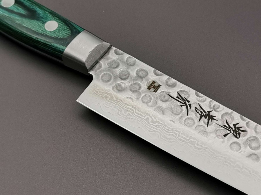 Knives * | Online Store Sakai Takayuki Moonlit Waves Green Sujihiki 240Mm