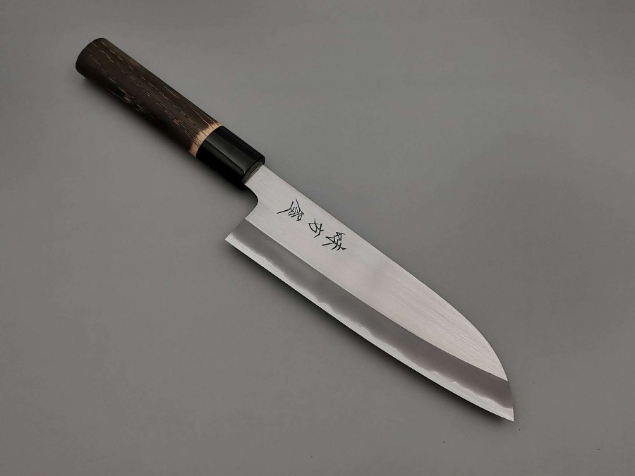 Knives * | Outlet Sale Mutsumi Hinoura Blue #2 Migaki Santoku