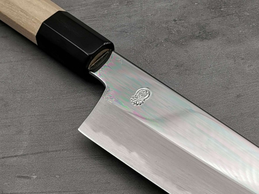 Knives * | Special Style Sakai Kikumori Choyo White #2 Santoku