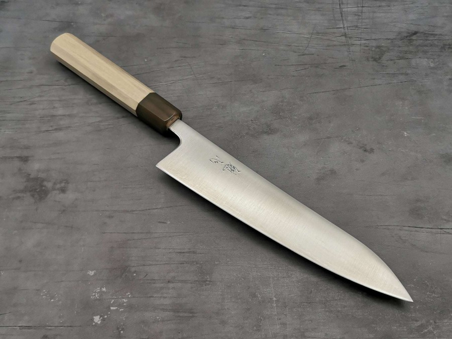 Knives * | Top Selling Nakamura Hamono Kaishin Super Blue Gyuto 210Mm