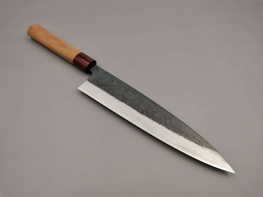 Knives * | Gift Selection Muneishi Aogami Damascus Gyuto 240Mm