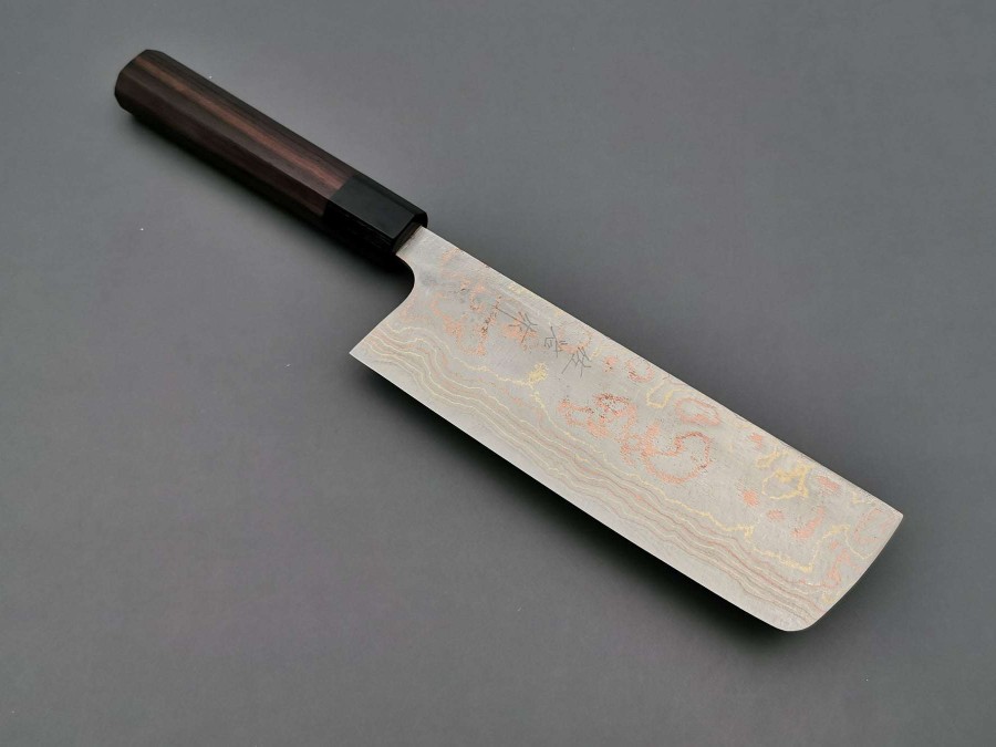 Knives * | Online Store Takeshi Saji Rainbow Damascus Nakiri