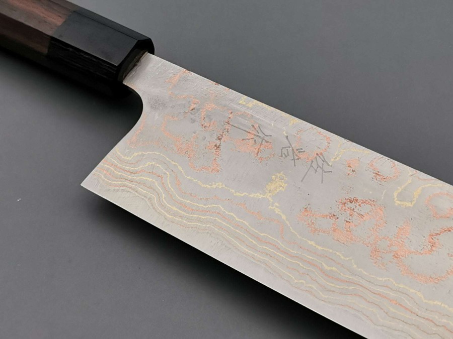 Knives * | Online Store Takeshi Saji Rainbow Damascus Nakiri