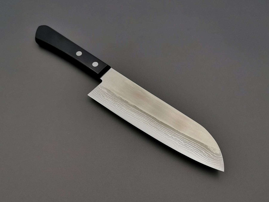 Knives * | Best Price Shibamasa Vg5 Damascus Santoku