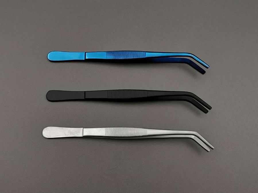 Houseware * | Top Selling Cranked Plating Tweezers 15Cm