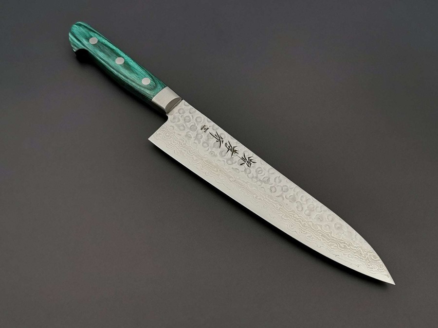 Knives * | Outlet Sale Sakai Takayuki Moonlit Waves Green Gyuto 210Mm