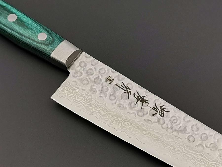 Knives * | Outlet Sale Sakai Takayuki Moonlit Waves Green Gyuto 210Mm