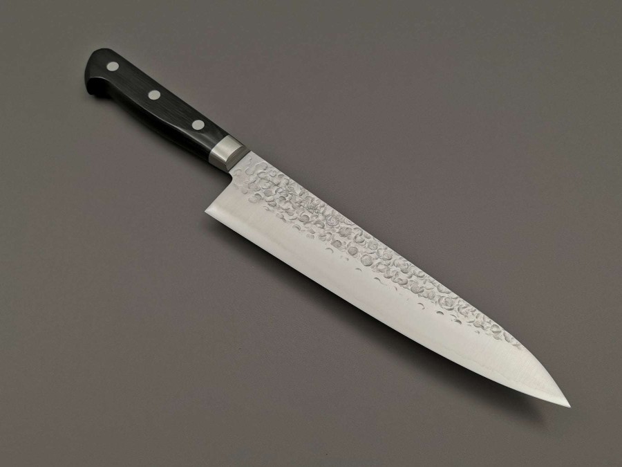 Knives * | Sale Online Takamura Hamono Vg10 Tsuchime Gyuto 210Mm