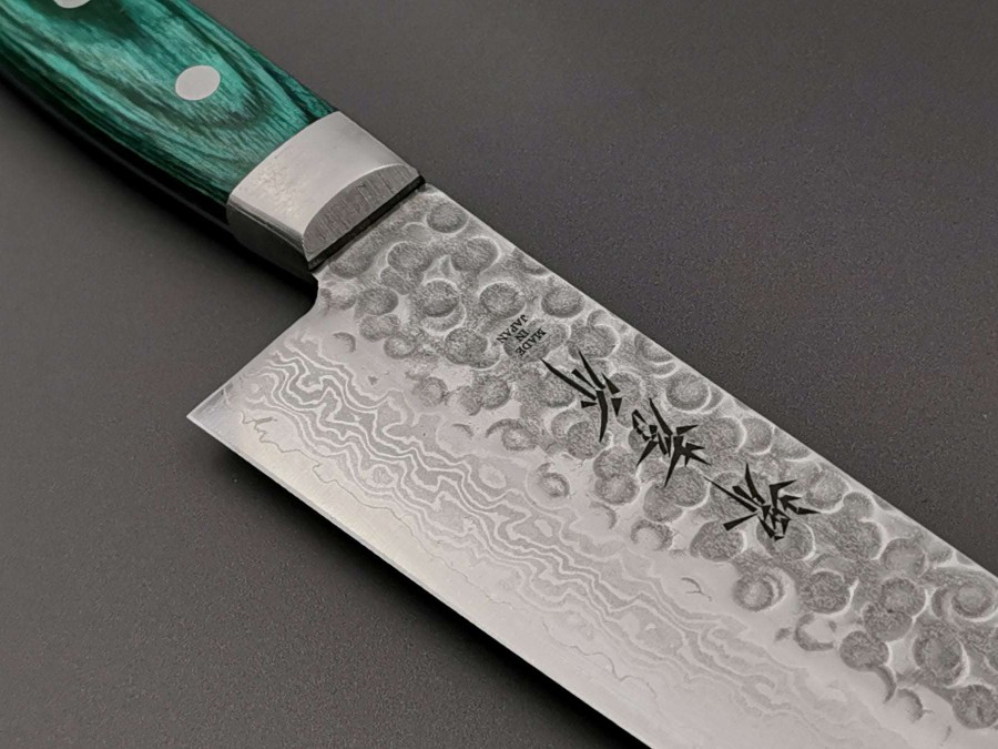 Knives * | Top Selling Sakai Takayuki Moonlit Waves Green Gyuto 240Mm