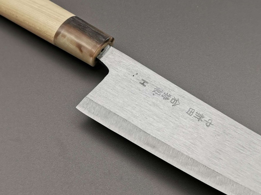 Knives * | Top Sellers Michio Ishikawa Blue #2 Single Bevel Santoku 170Mm