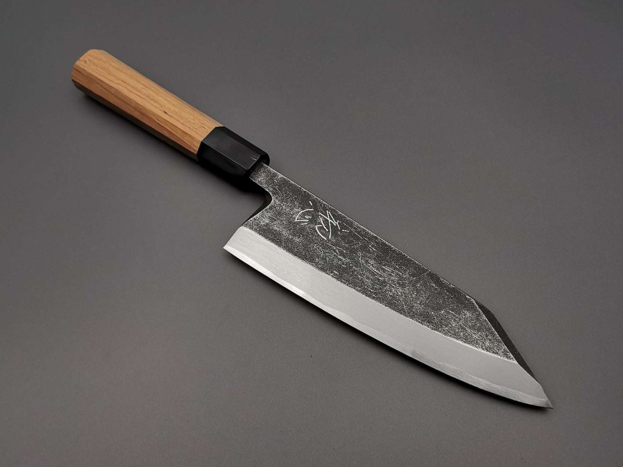 Knives * | Online Discount Hatsukokoro Blue #2 Kurouchi Single Bevel Kiritsuke Deba 180Mm